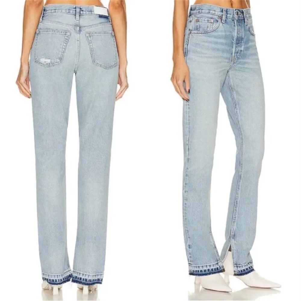 RE/DONE 70S HIGH RISE SKINNY BOOT JEAN in SKID sz 30